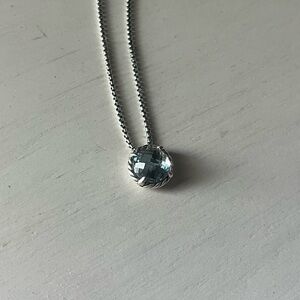 David Yurman Necklace - Silver & Blue Topaz